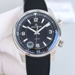 Swiss Replica Jaeger-LeCoultre Polaris Automatic 9015 Black Rubber Strap Watch